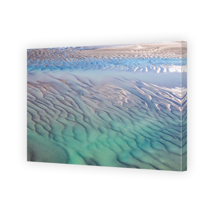 Roebuck Bay, Broome, Western Australia, Australia aerial shot at low tide