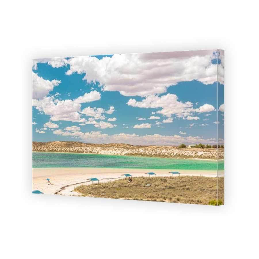 The view of Coral bay Beach in Western Australia's Coral Coast, Australia.