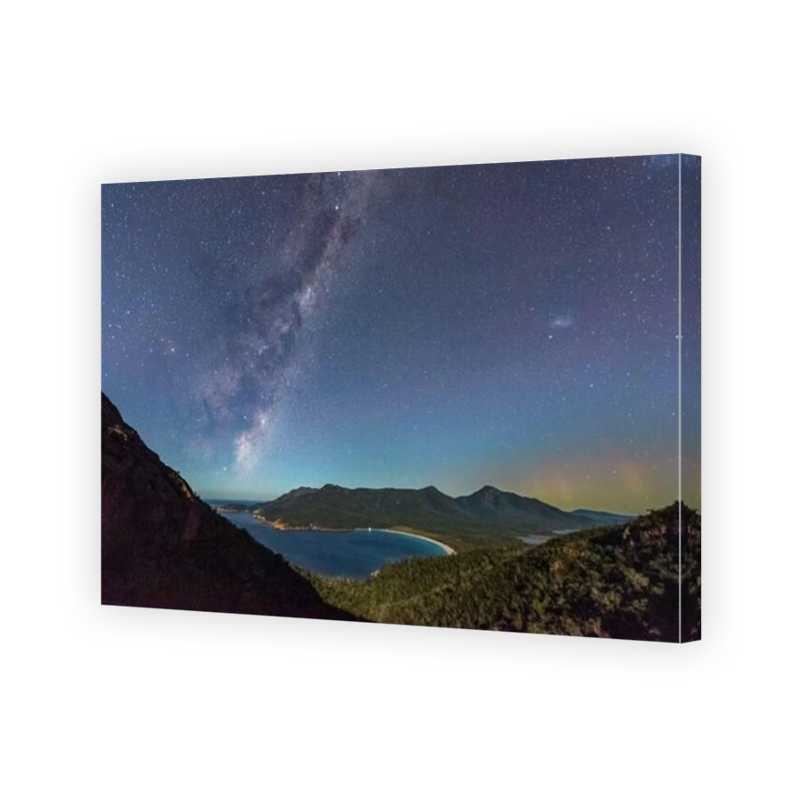 Milky Way and Aurora over Wineglass Bay