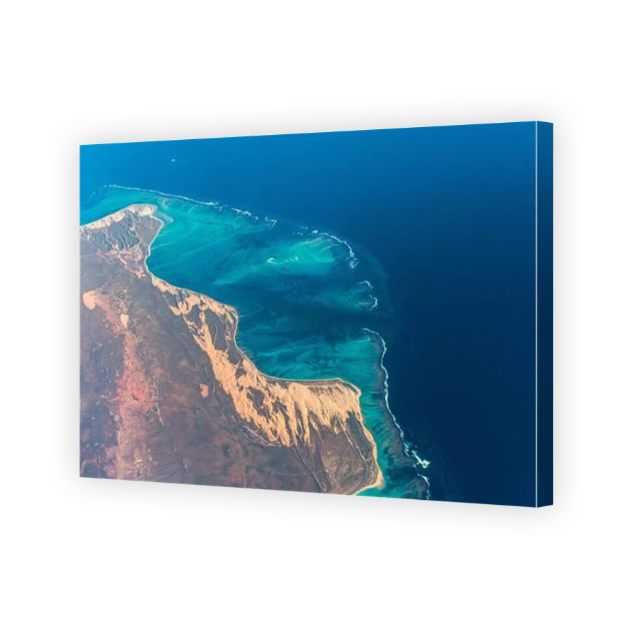 Ningaloo Reef seen from above.