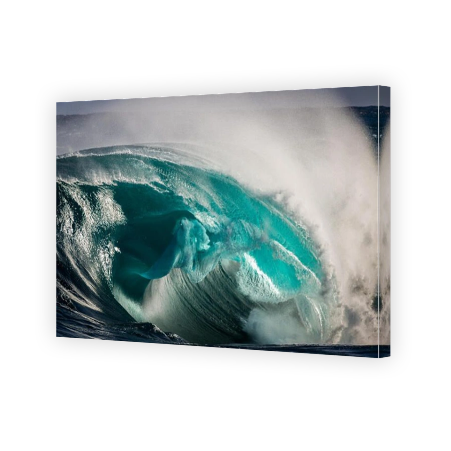 Wave breaking onto shallow reef, Kiama, Australia
