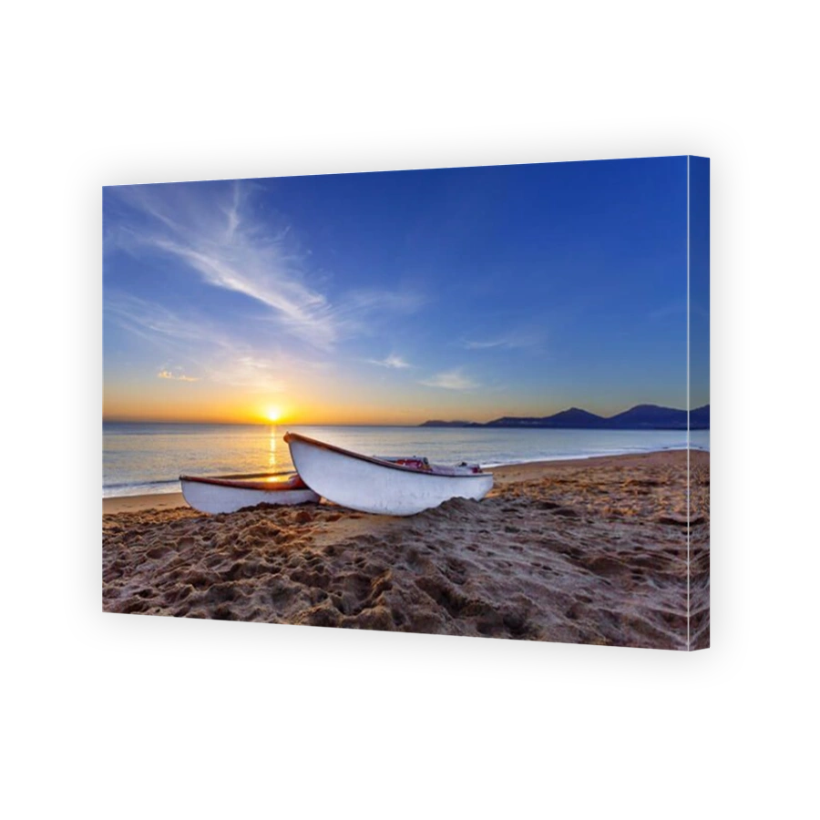 Two boats on beach, Holloways Beach, Cairns, Queensland, Australia