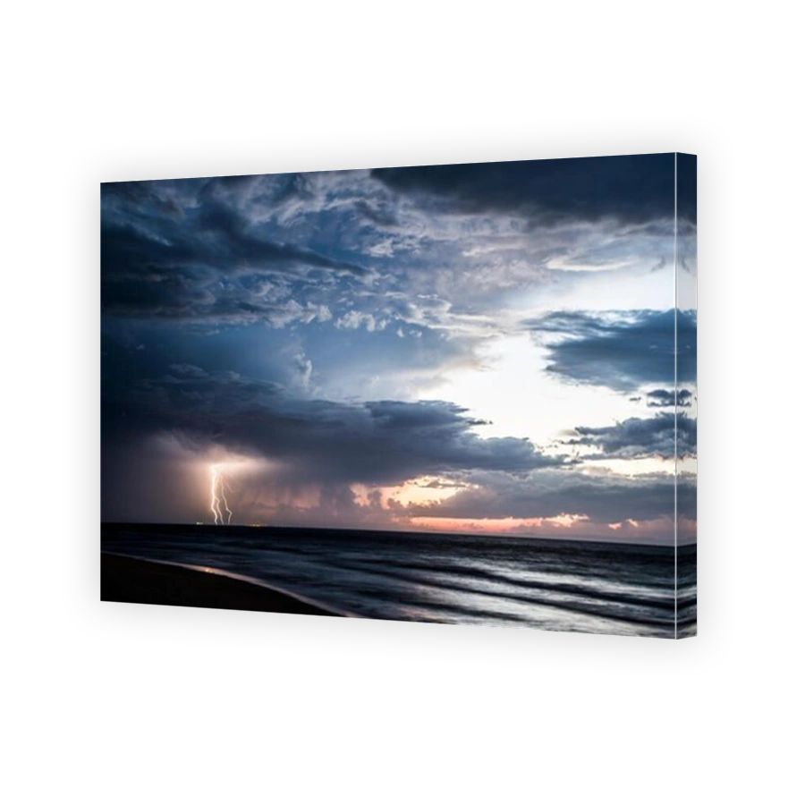 Thunderstorm at sea, Moreton Island, Queensland, Australia
