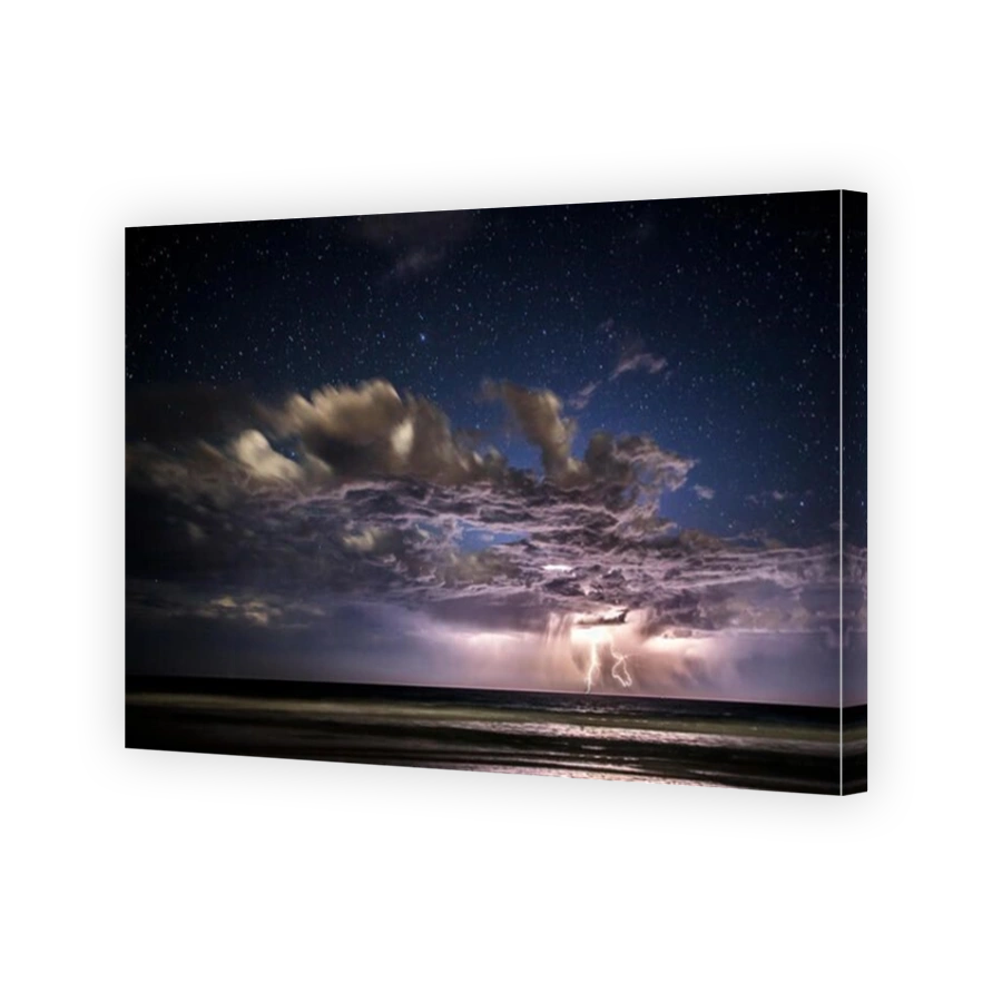 Thunderstorm at sea, Moreton Island, Queensland, Australia