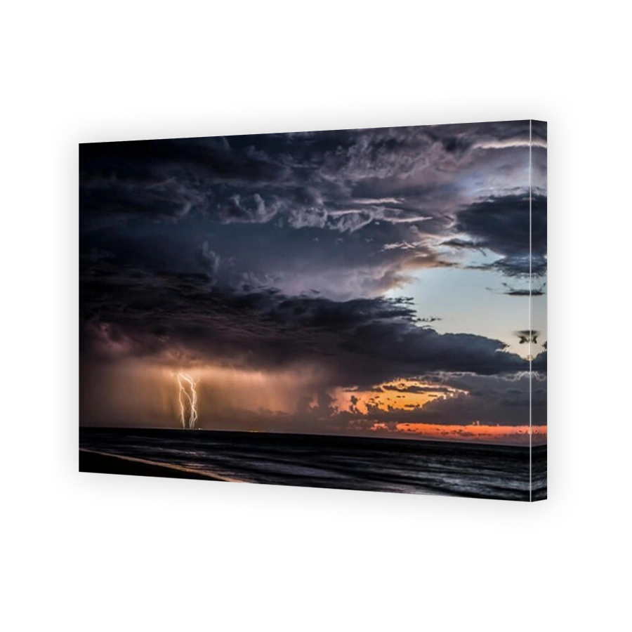 Thunderstorm at sea, Moreton Island, Queensland, Australia