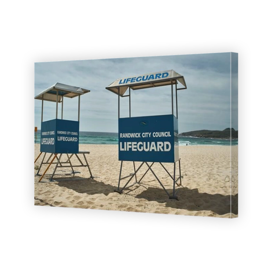 Lifeguard service at the Maroubra beach in Sydney, Australia