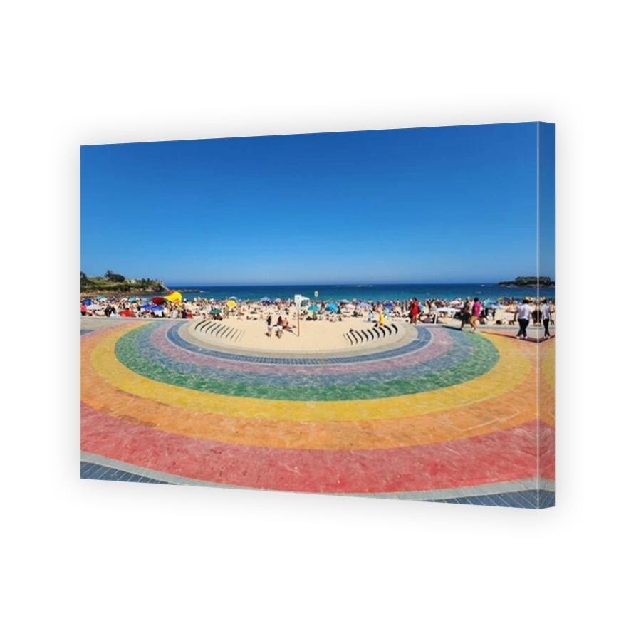 Coogee Beach Rainbow Staircase: Sunny Australian Coastal Vibes