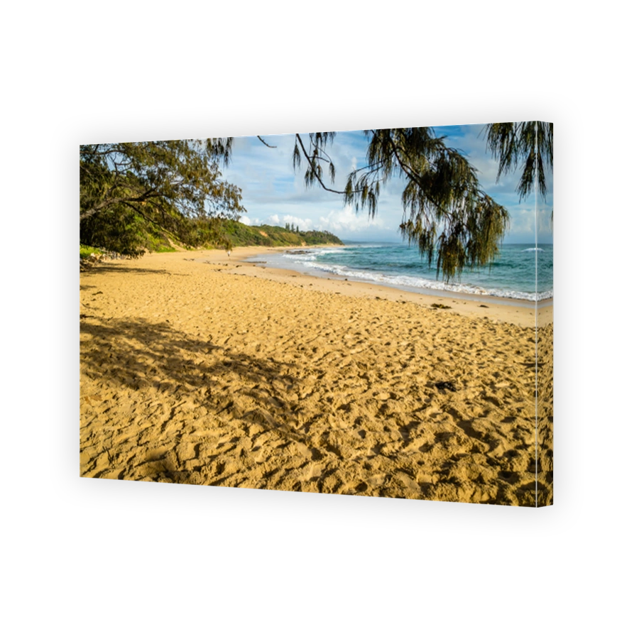 Shelly beach in Nambucca Heads in Australia after sunrise