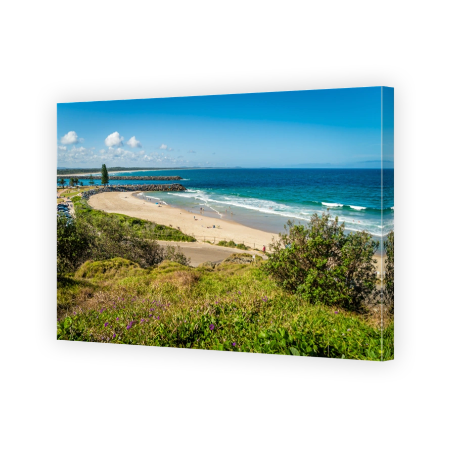 Town beach in Port Macquarie in the summer, Australia
