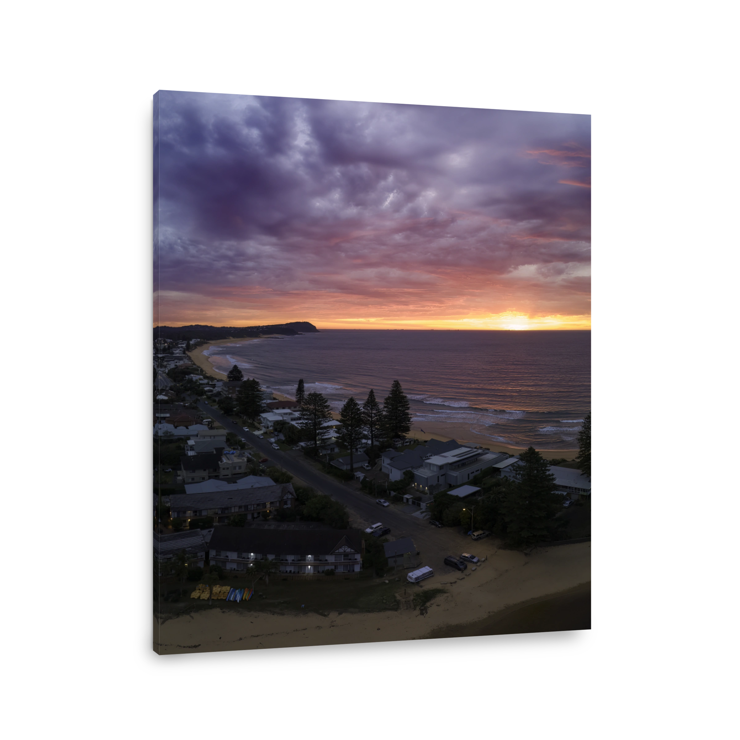 Wamberal Beach Sunrise Drone Shot
