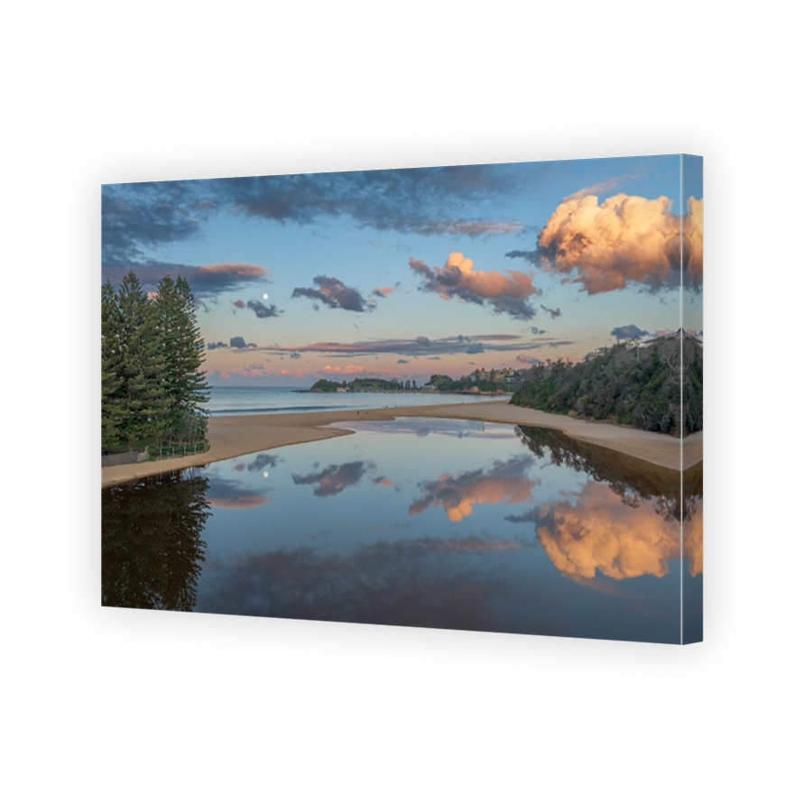 serene-beach-reflections-sunset-clouds-nature-scene