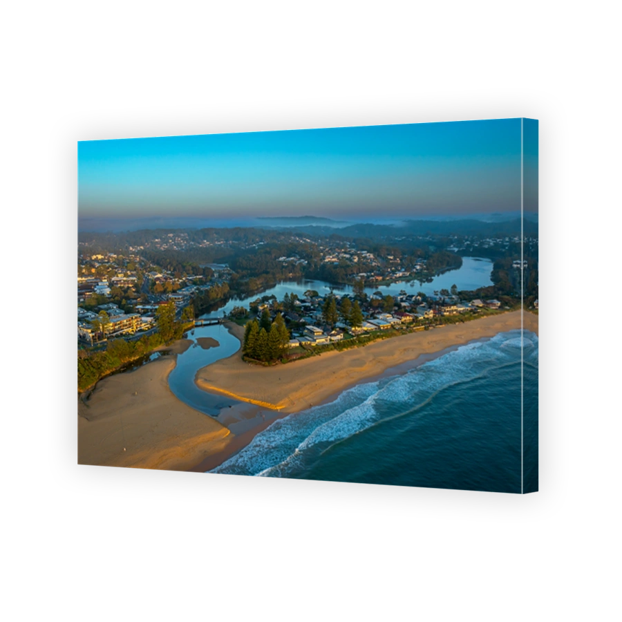 beachfront-scenery-aerial-view-coastal-town