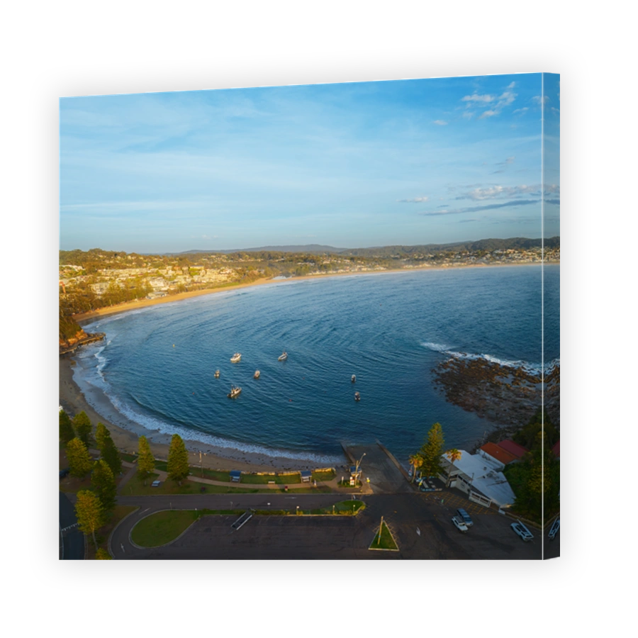 Morning Golden Hour The Haven Terrigal coastal-community-serene-beach-view-boats