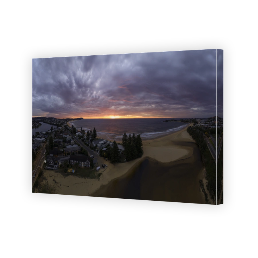 Terrigal Lagoon and Beach at Sunrise