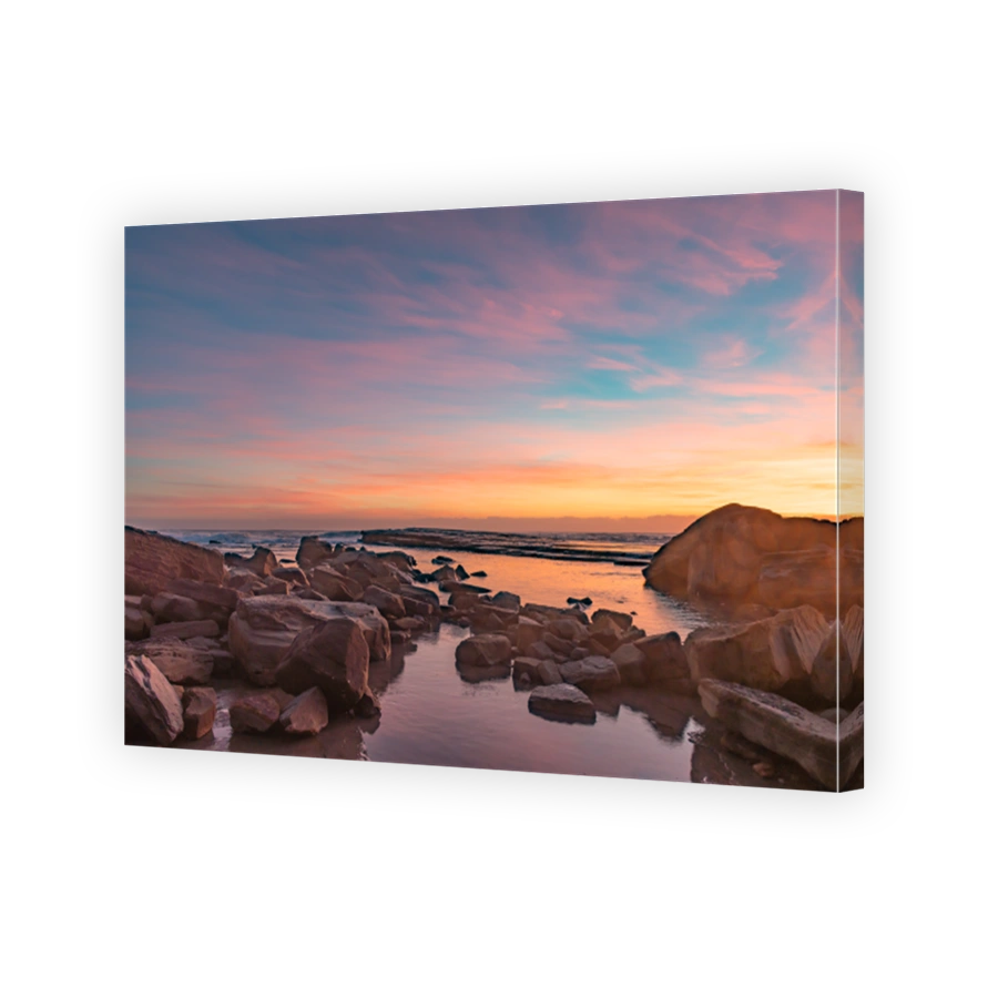 Rocky Sunrise Seascape