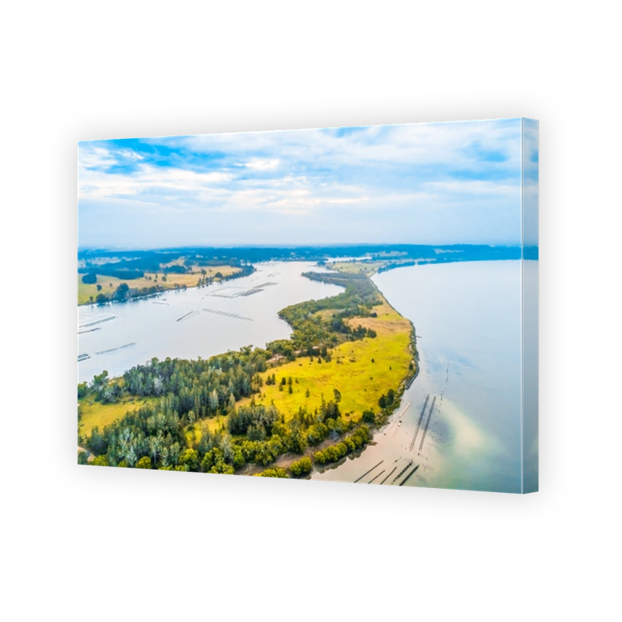 Manning River and Millers Creek - aerial view