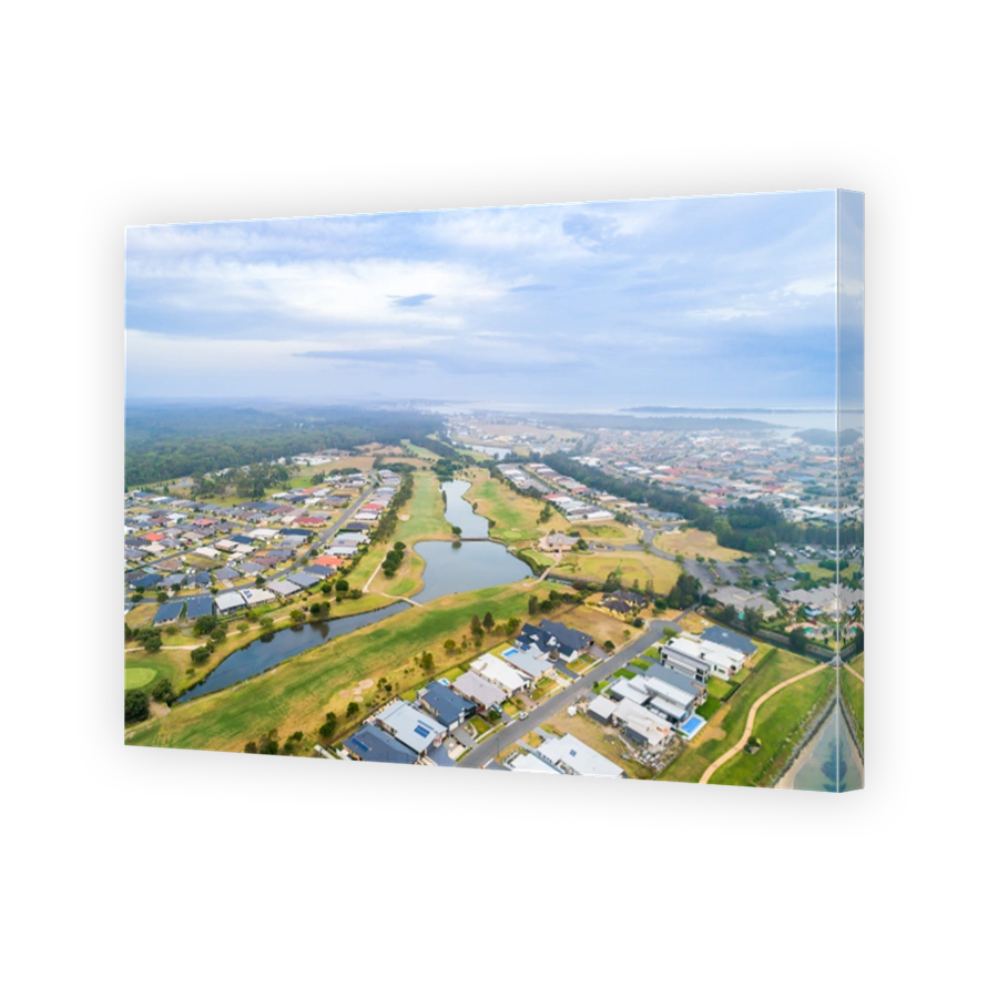 Harrington Waters golf club - aerial view