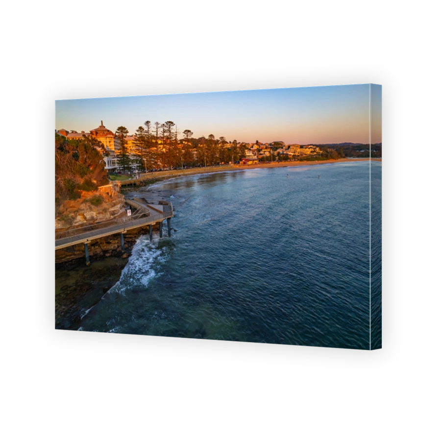 Early morning seascape flight over The Haven at Terrigal