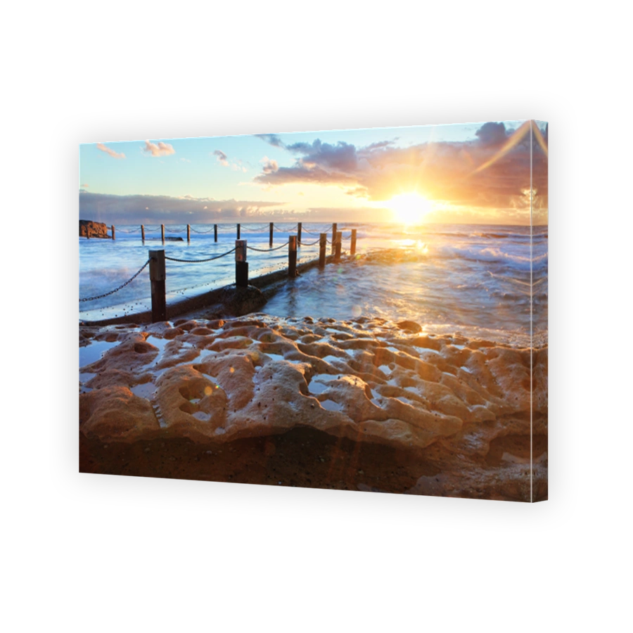 Starburst Sunrise at Mahon Rock Pool Australia