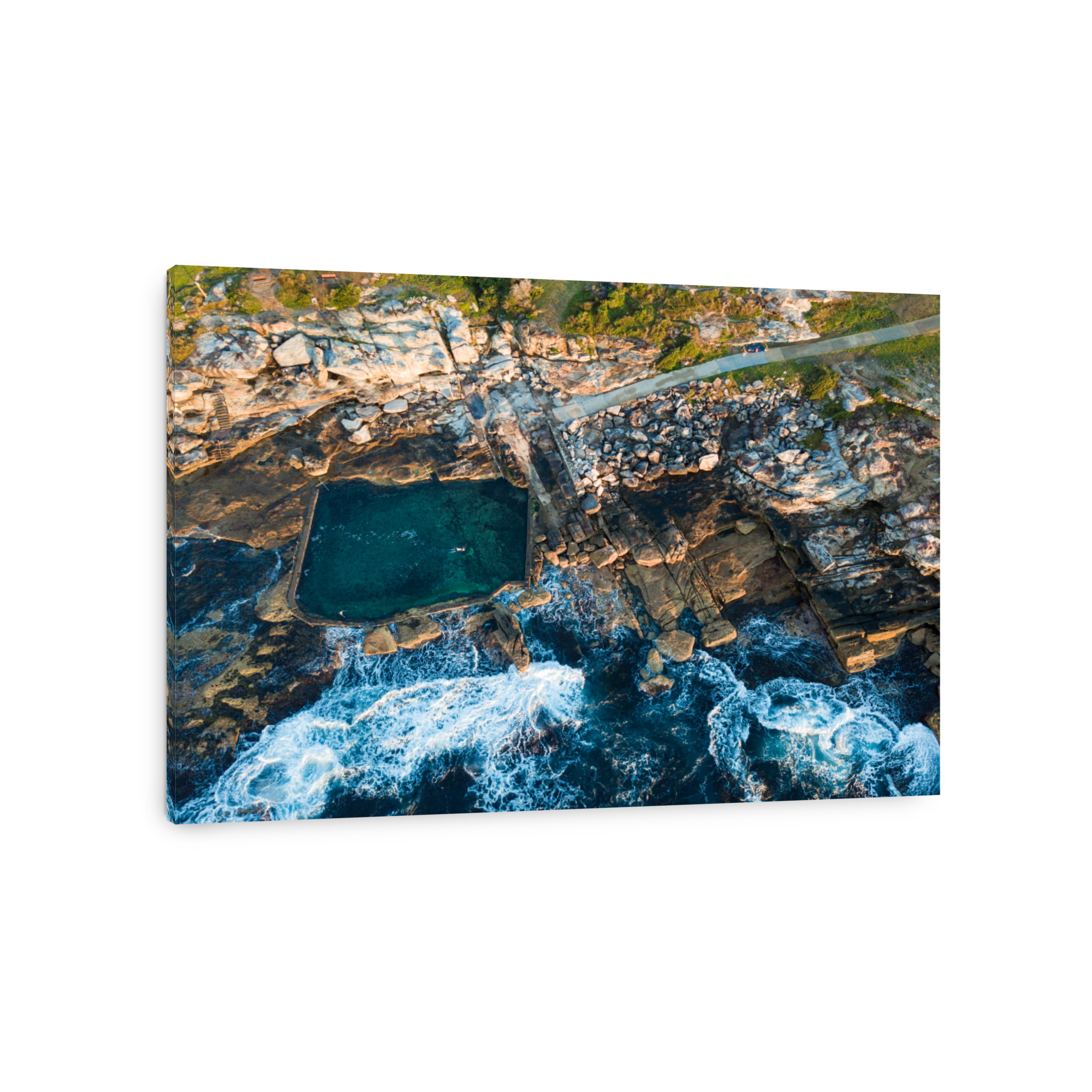 Pool in the coastline