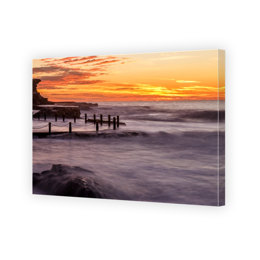 Mahon pool at sunrise, NSW, Australia