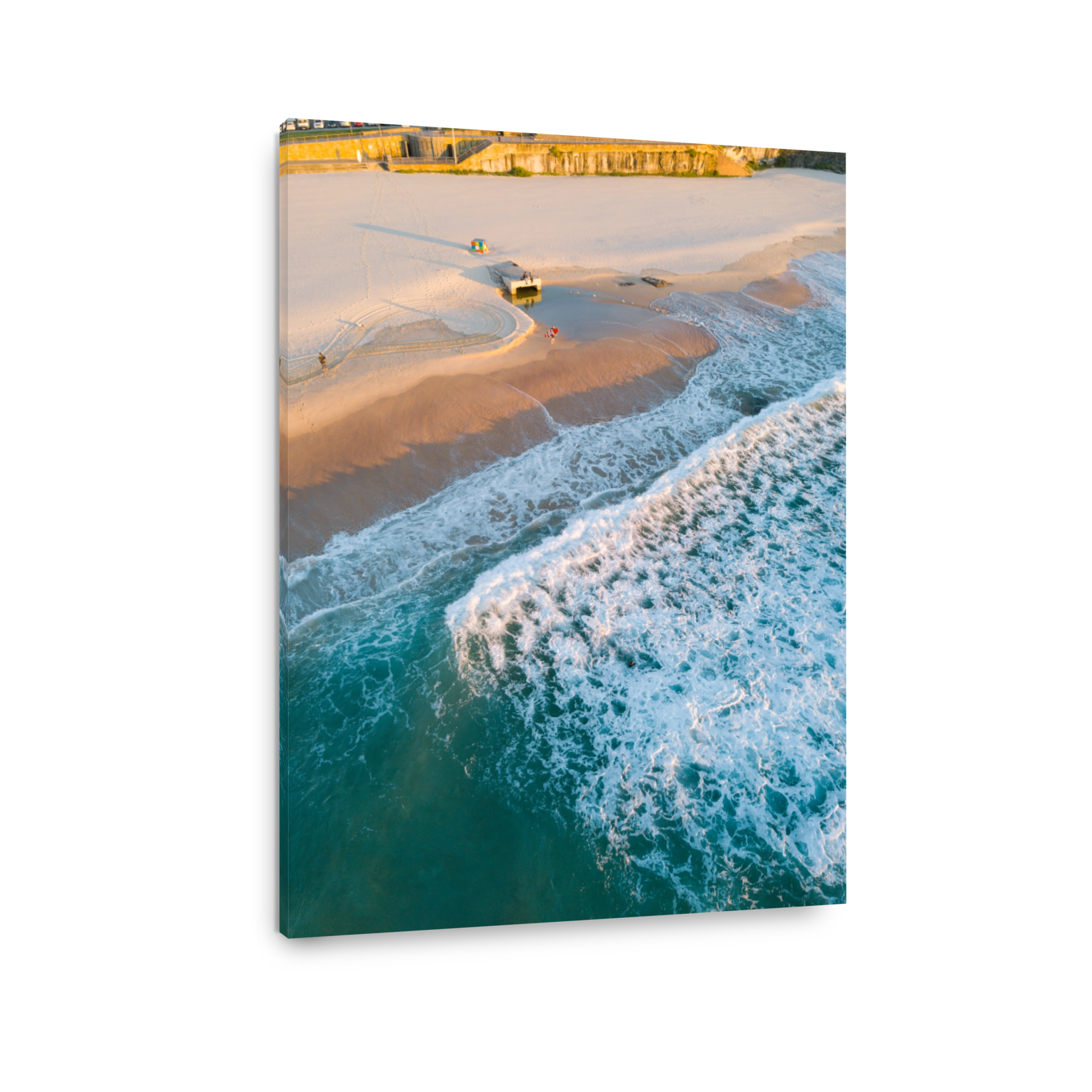 Morning beach coastline