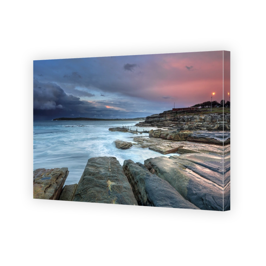 Mahon Pool and Maroubra with incoming storm