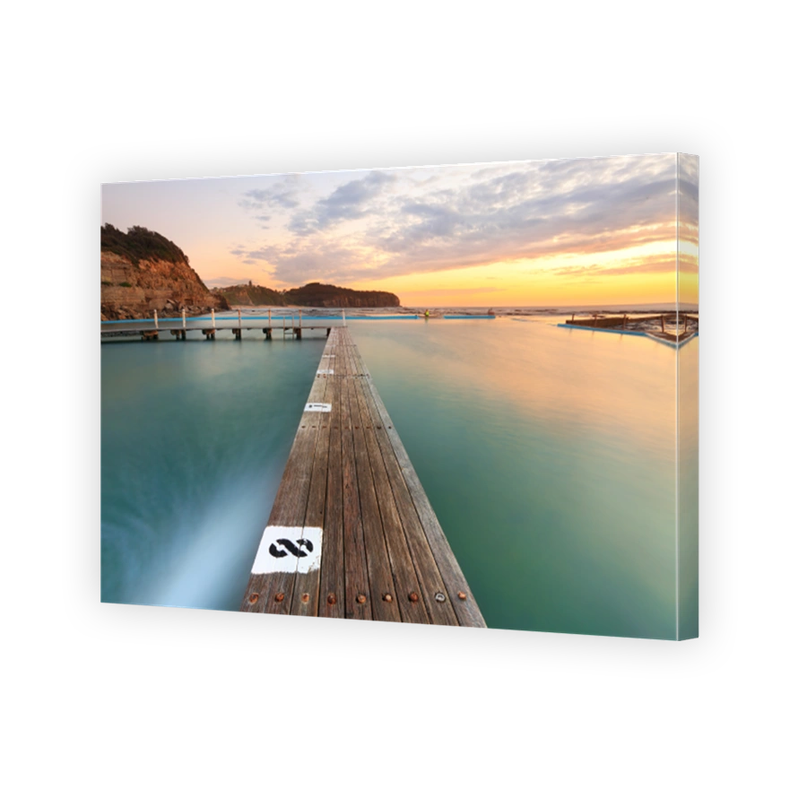 North Narrabeen Tidal Pool from Lane 8 at Sunrise