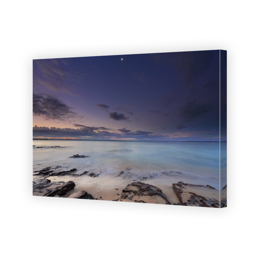 Tranquil moments at dusk on the beach in Jervis Bay