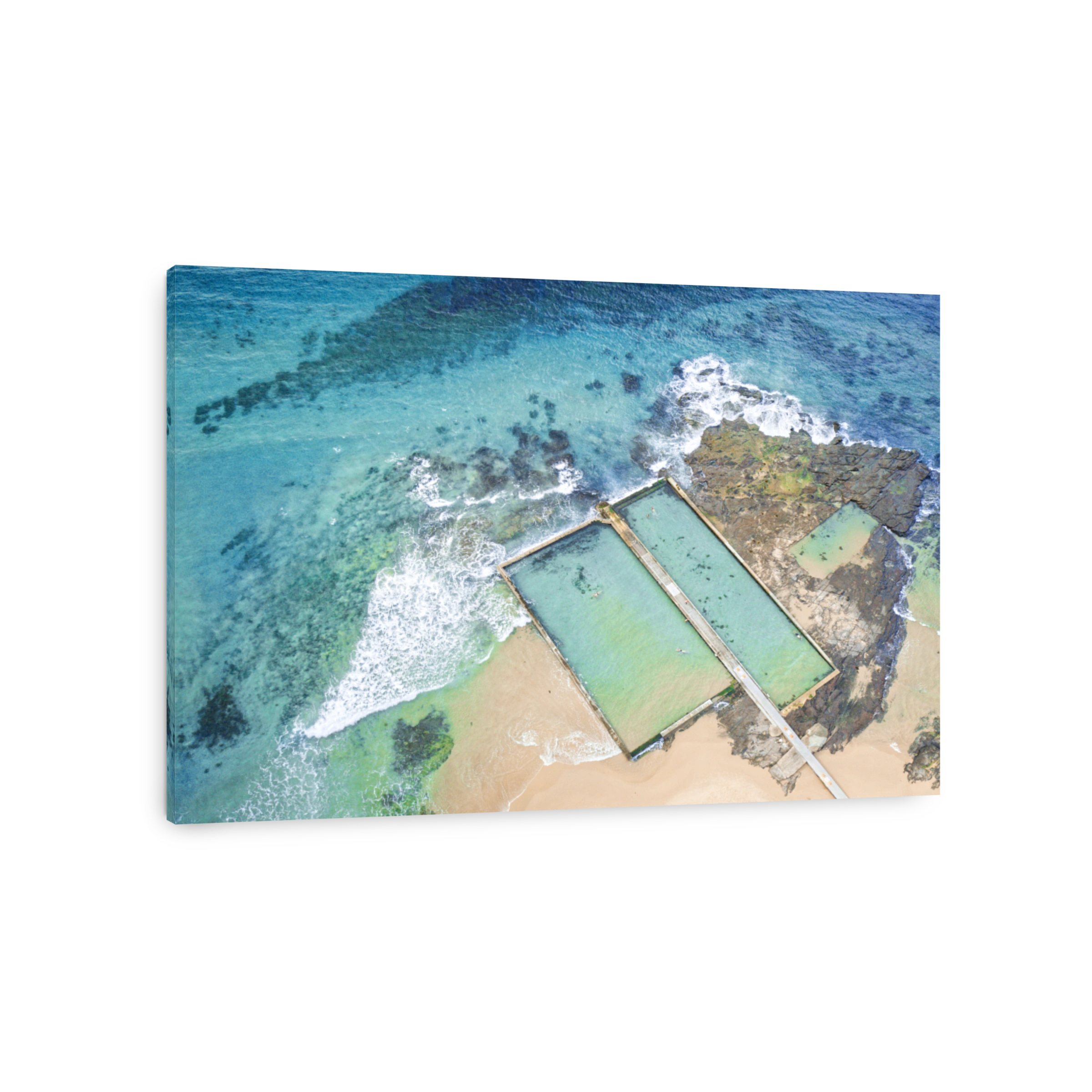 Twin pools at Austinmer aerial shot