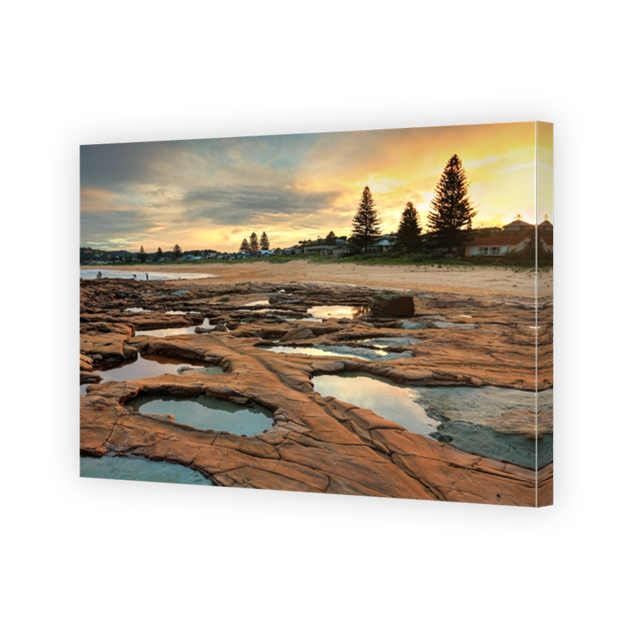 Geology Unusual teal rockpools at  North Avoca