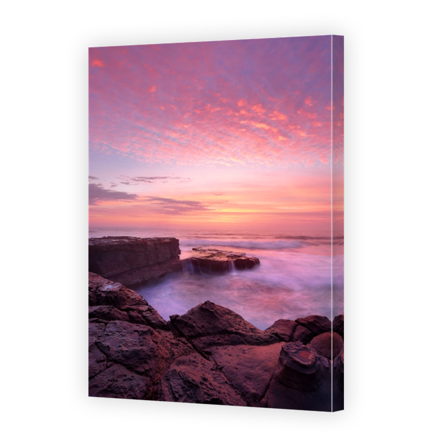 Sunrise North Avoca Beach rock shelf