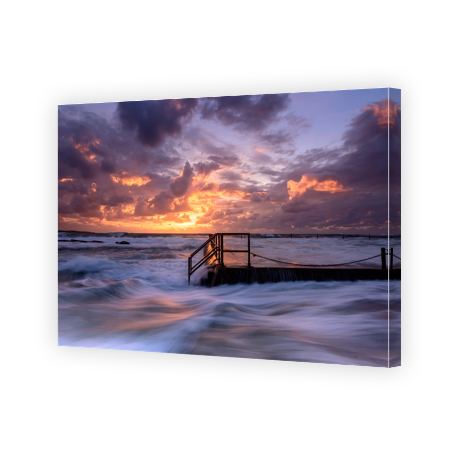 Dramatic Sunrise Over Cronulla Beach Ocean