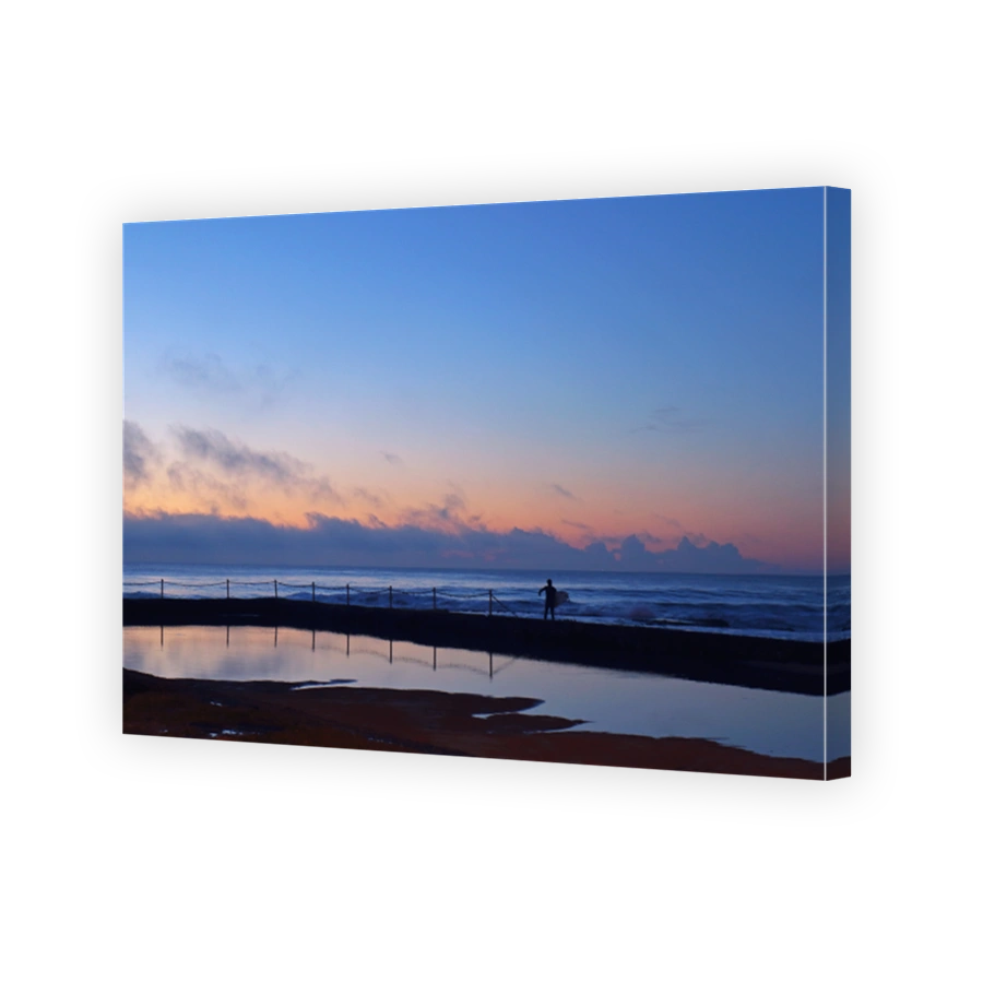 Surfer at Cronulla Beach at Dawn