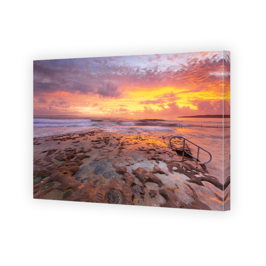 Majestic Sunrise Over Cronulla Rock Pool