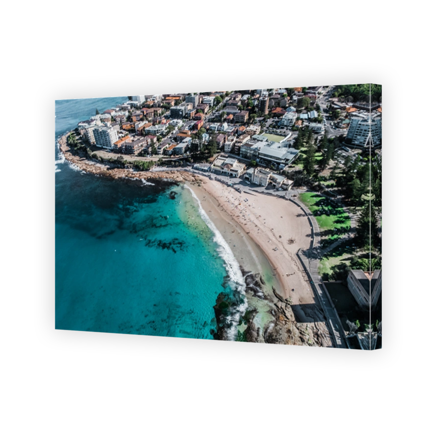 Vibrant Cronulla Beach Aerial Photograph