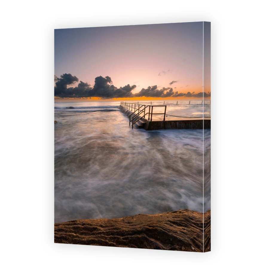 Tranquil Cronulla Beach Ocean Pool at Dawn
