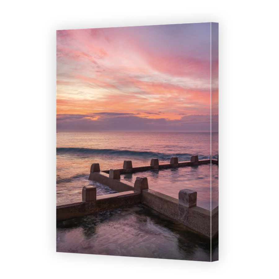 Serene Sunrise Over Coogee Rockpool