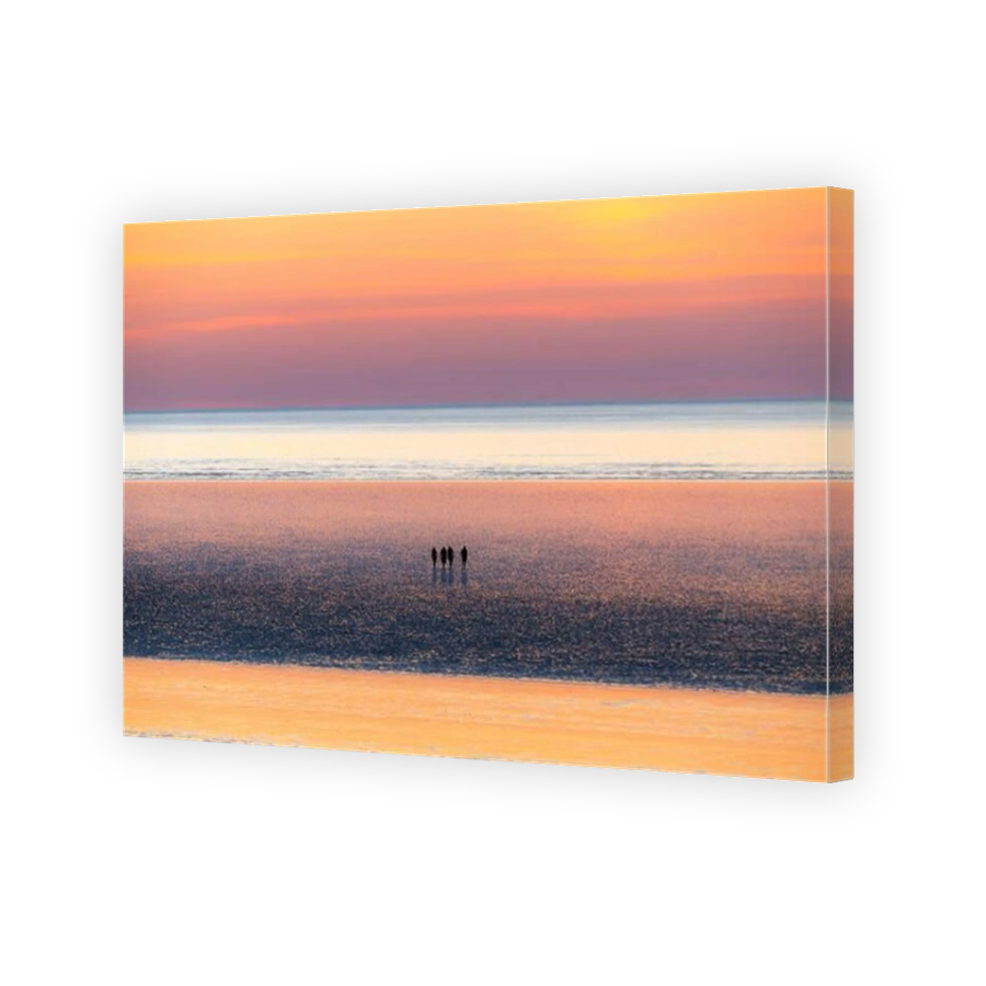 Friends are enjoying the beautiful view at 80 mile beach, in Broome, Western Australia