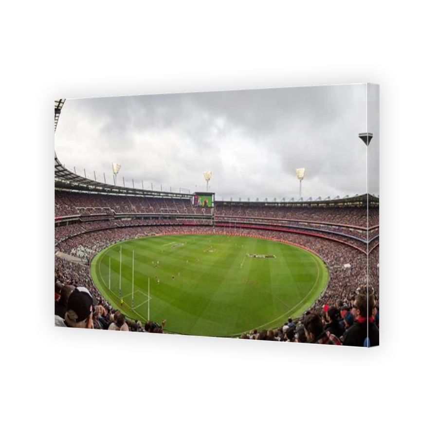 Melbourne, Australia, April 25, 2015: Panoramic view of Melbourne Cricket Ground on ANZAC Day 2015