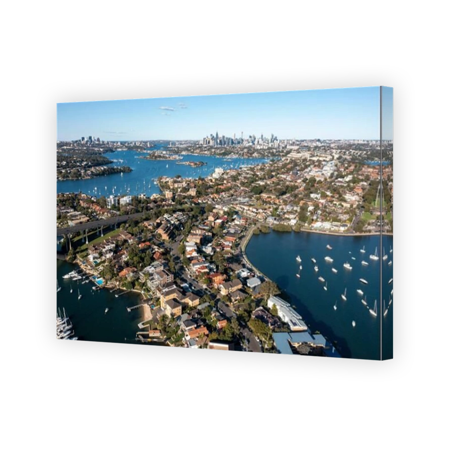 The Sydney suburb of Drummoyne on the Parramatta river.