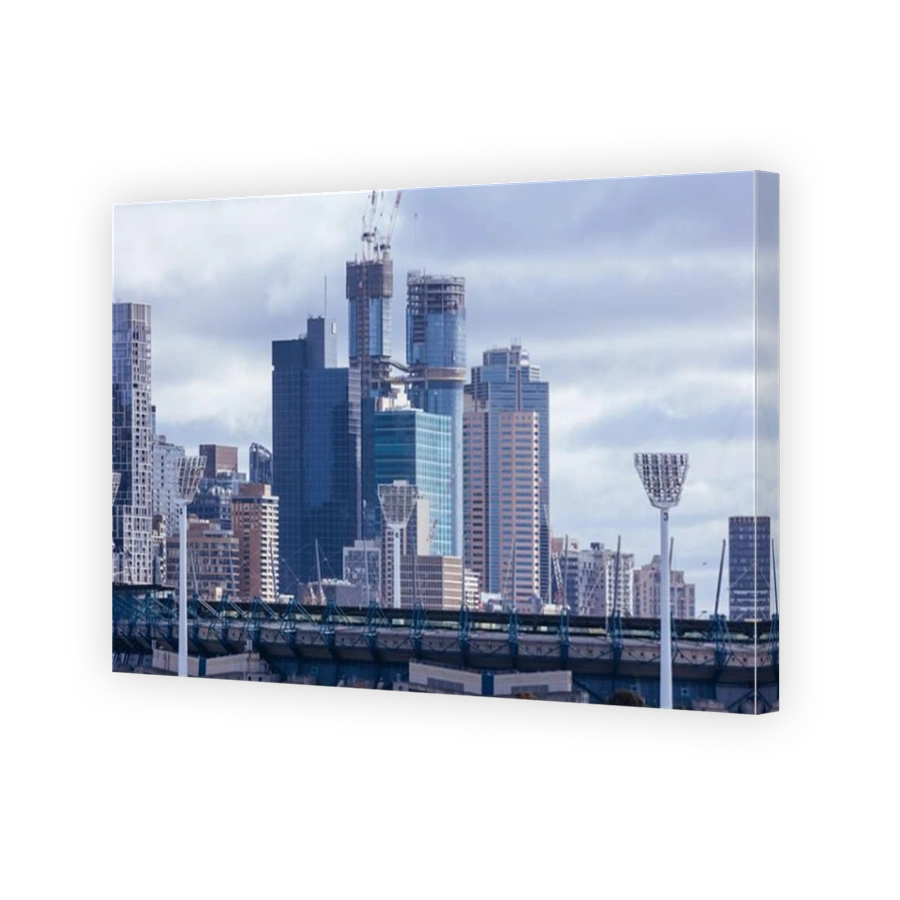 View towards Melbourne from Cremorne in Australia