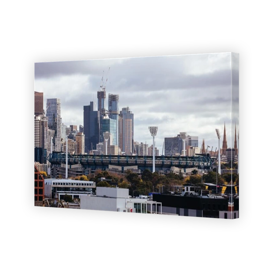 View towards Melbourne from Cremorne in Australia