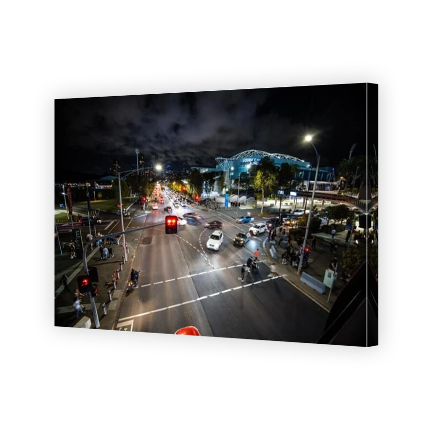 Melbourne Skyline at Night in Australia