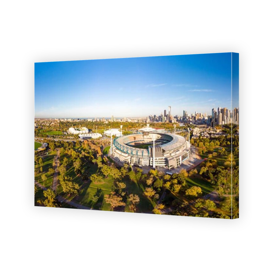 Melbourne Skyline Aerial with MCG