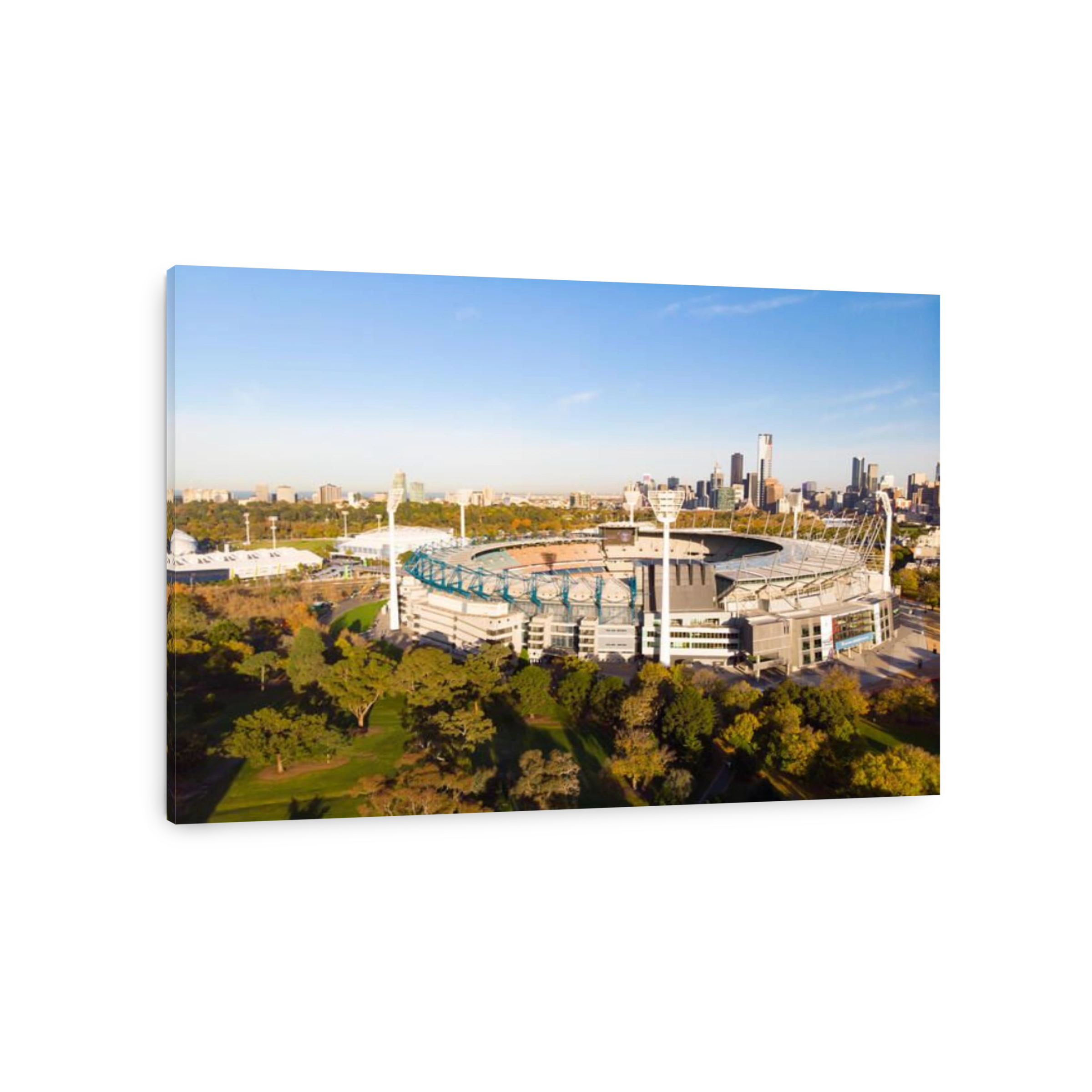 Melbourne Skyline Aerial with MCG