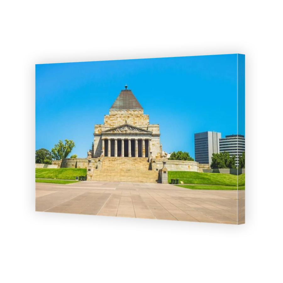 Melbourne, Australia - January 1, 2019: Shrine of Remembrance that is built to honour the men and women of Victoria who served in World War I