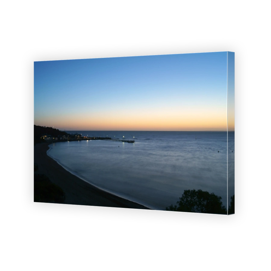 Sunset over Half Moon Bay in Victoria, Australia.