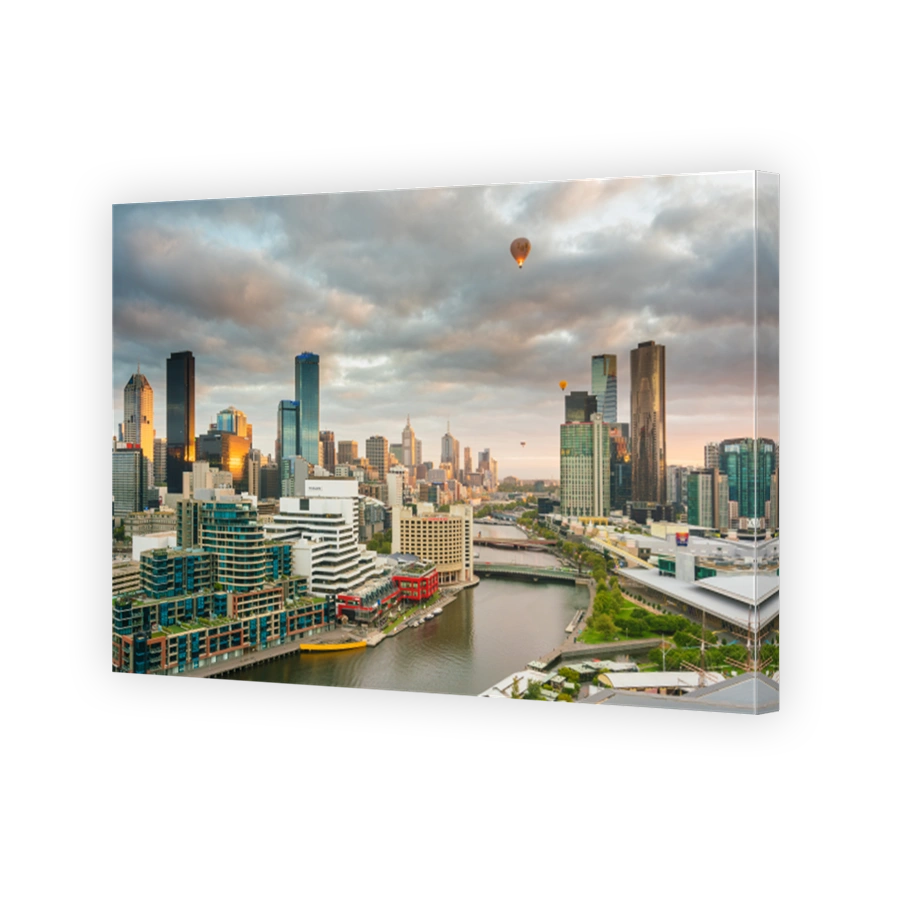 City at sunrise
