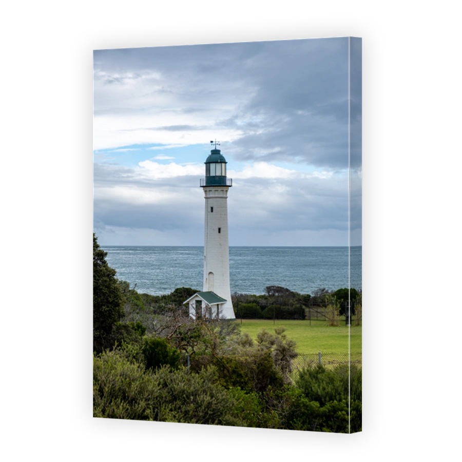 White Lighthouse in Queenscliff, Victoria Australia
